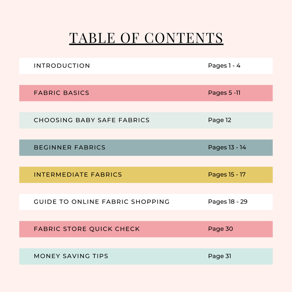 Beginner's Guide to Fabrics for Children's Items