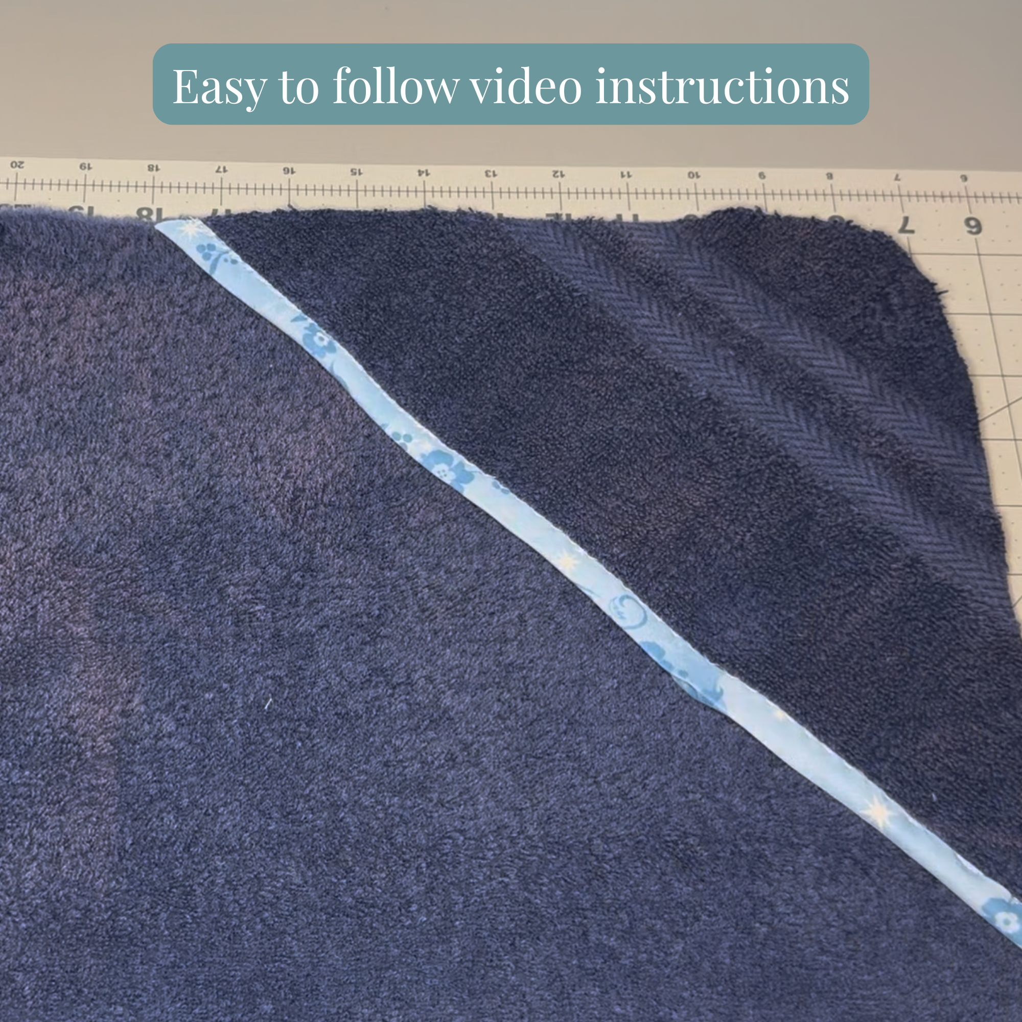 Hooded Towel Sewing Pattern PDF – Kids & Baby Bath Towel Pattern – Instant Download