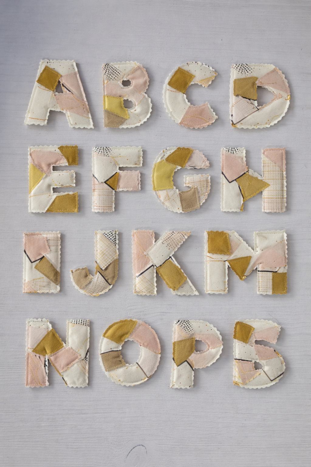 Fabric Letter Sewing Pattern (Numbers included)