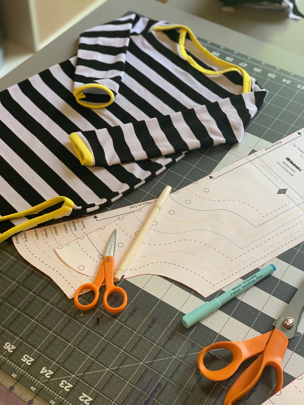 Lap Shoulder Onesie Sewing Pattern (3 Sleeve Variations)