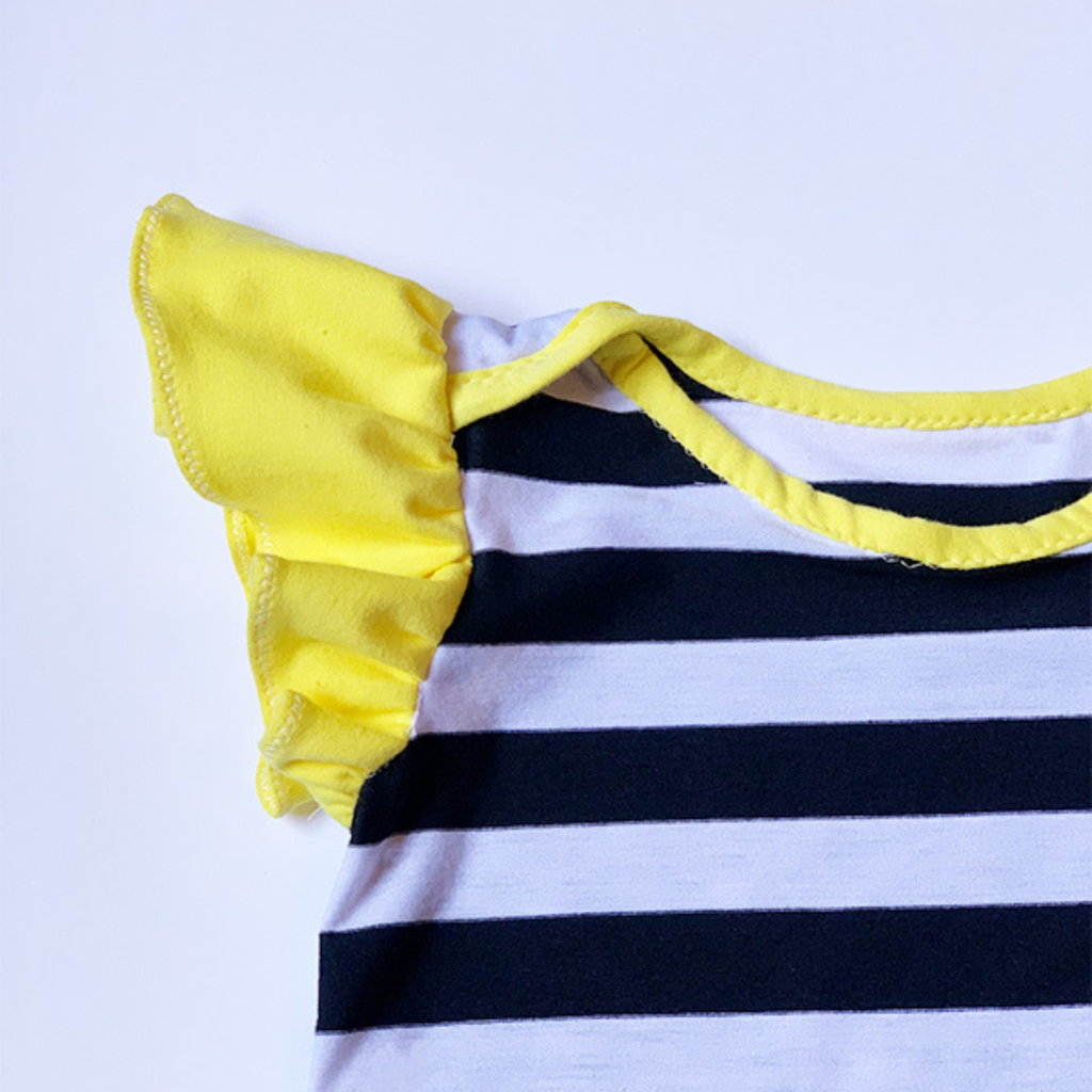 Lap Shoulder Onesie Sewing Pattern (3 Sleeve Variations)