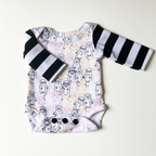 Lap Shoulder Onesie Sewing Pattern (3 Sleeve Variations)