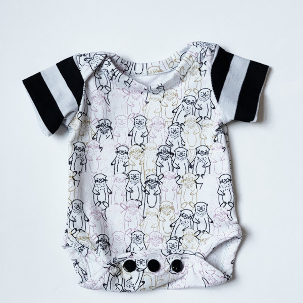 Lap Shoulder Onesie Sewing Pattern (3 Sleeve Variations)