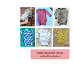 Lap Shoulder Onesie Sewing Pattern (3 Sleeve Variations)