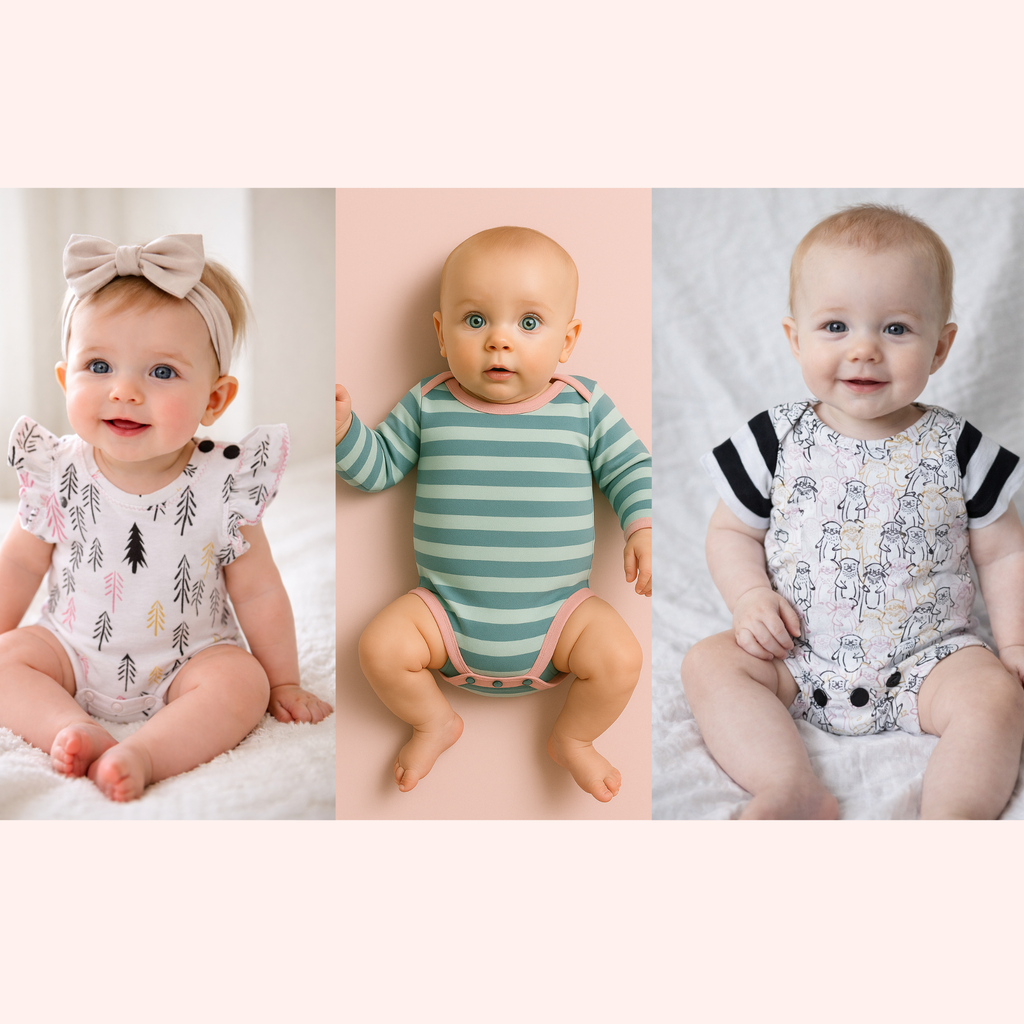 Lap Shoulder Onesie Sewing Pattern (3 Sleeve Variations)
