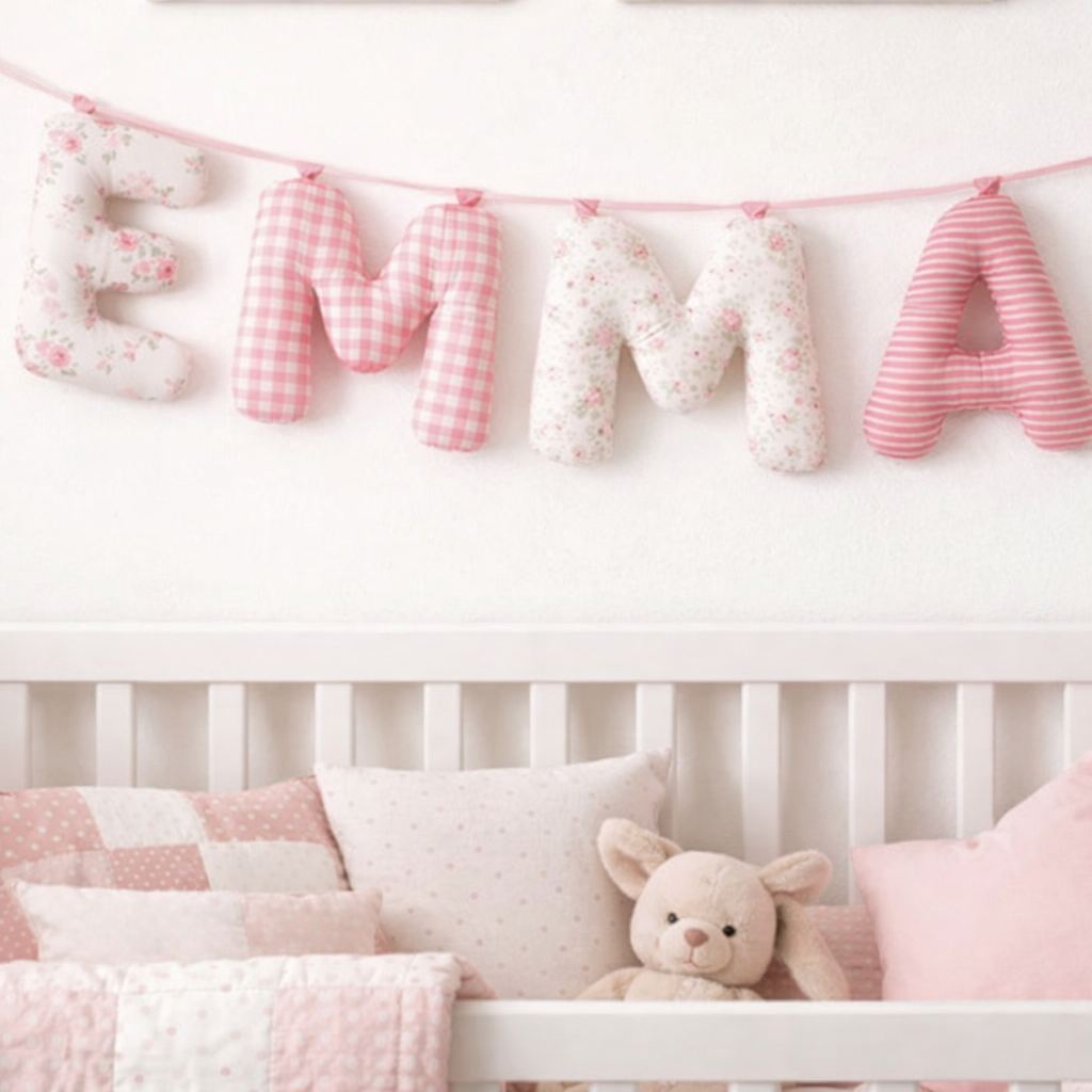 Fabric Letter Sewing Pattern (Numbers included)